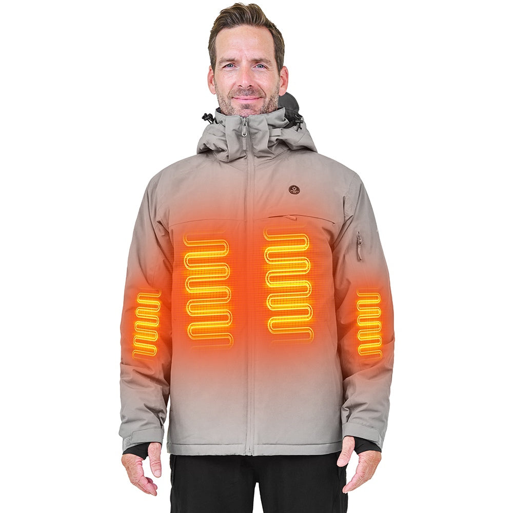 DEWBU® Women's Polar Fleece Heated Jacket With 12V Battery Pack - Black