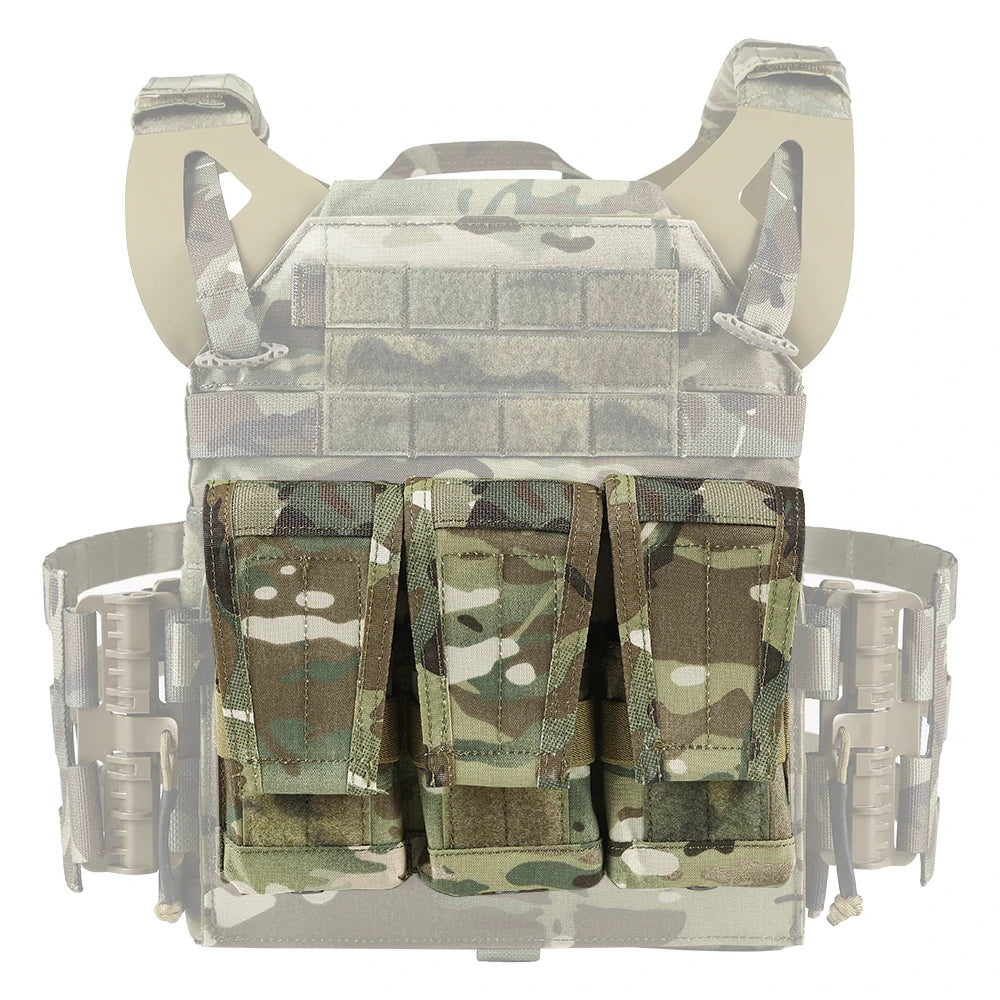 Triple Magazine Pouch Tactical Vest Front Panel MOLLE JPC AVS 6094 Hunting Vest