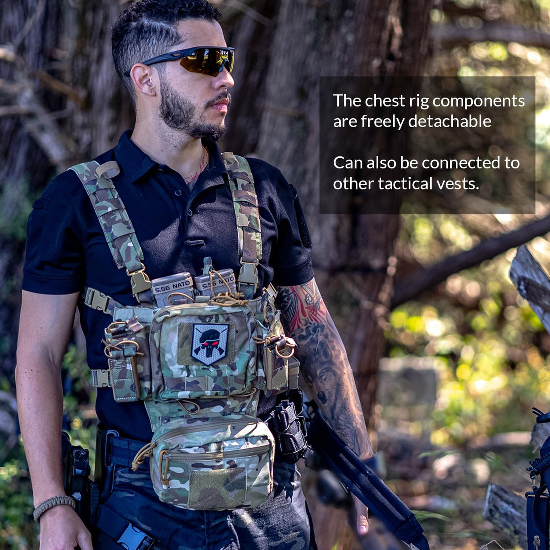 Adjustable & Detachable Tactical Chest Rig