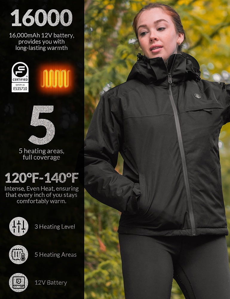 KastKing Patented Heated Jacket, Carbon Nanotube, With Battery, More  Durable Electric Coat Women Men, Ice Fishing, Skiing