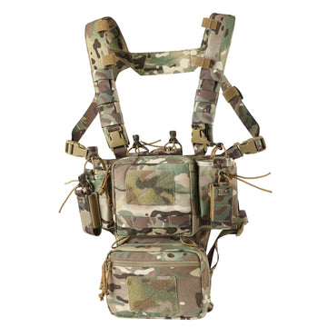 Tactical Chest Rig Adjustable & Detachable Molle Micro Chest Rig