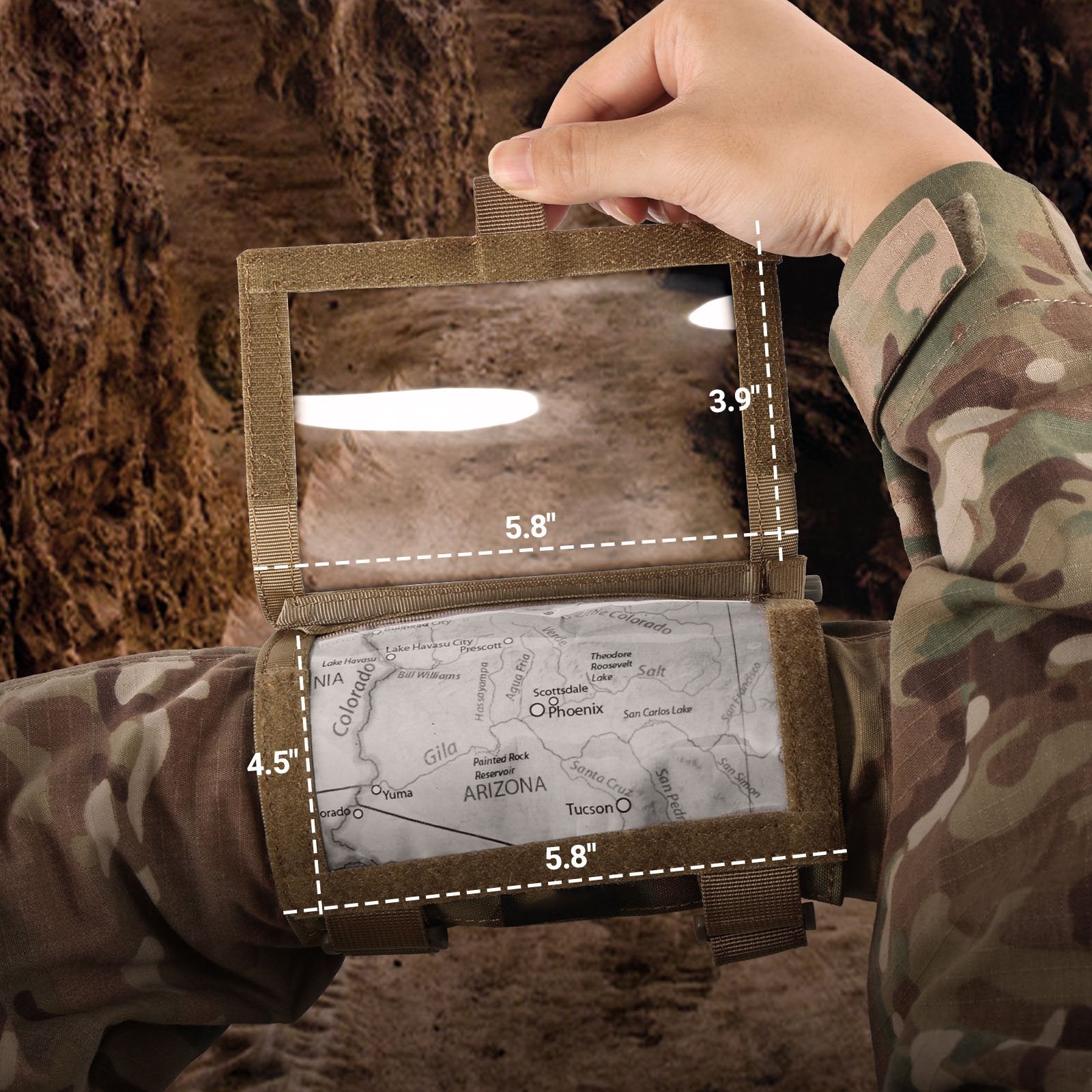 ANTARCTICA Tactical Sling Bag Pack Military Rover Shoulder Bag Molle  Assault Range Bag Backpack 1050D Big-brown-9.64*6*12.59 Inch