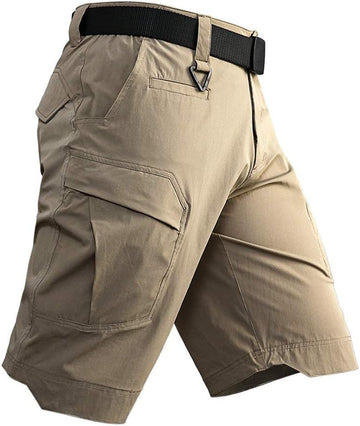 Men's Tactical Cargo Shorts Lightweight Waterproof Ripstop Summer Casual Hiking Pants