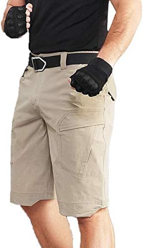 Men's Tactical Cargo Shorts Lightweight Waterproof Ripstop Summer Casual Hiking Pants