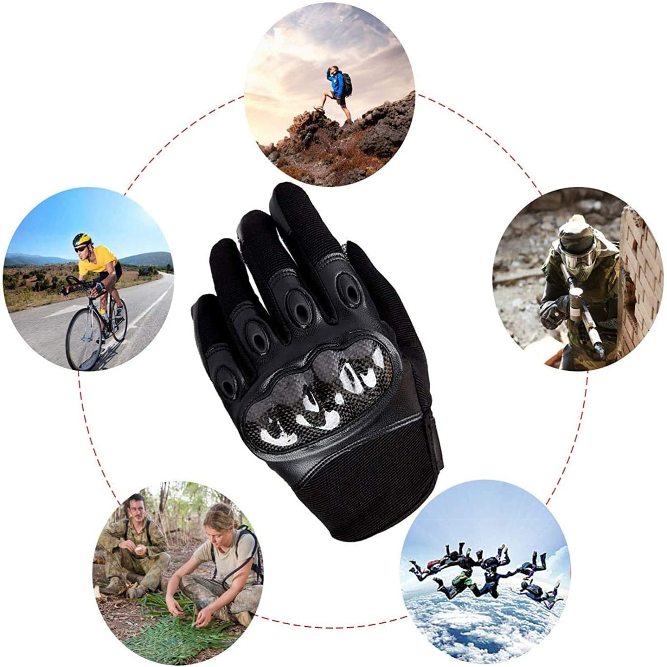 Cut Resistant Gloves for Military Motorcycle Paintball Work