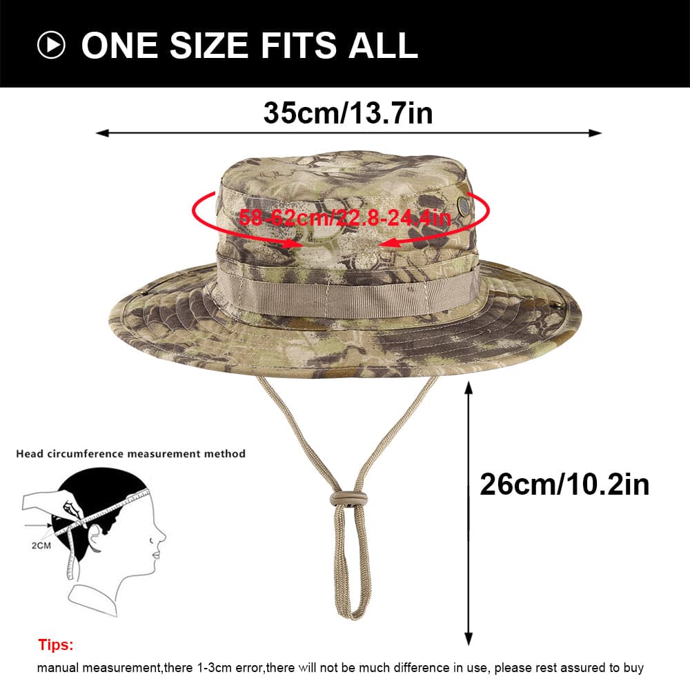 Taktische Airsoft Sniper Camouflage Bucket Boonie Hüte