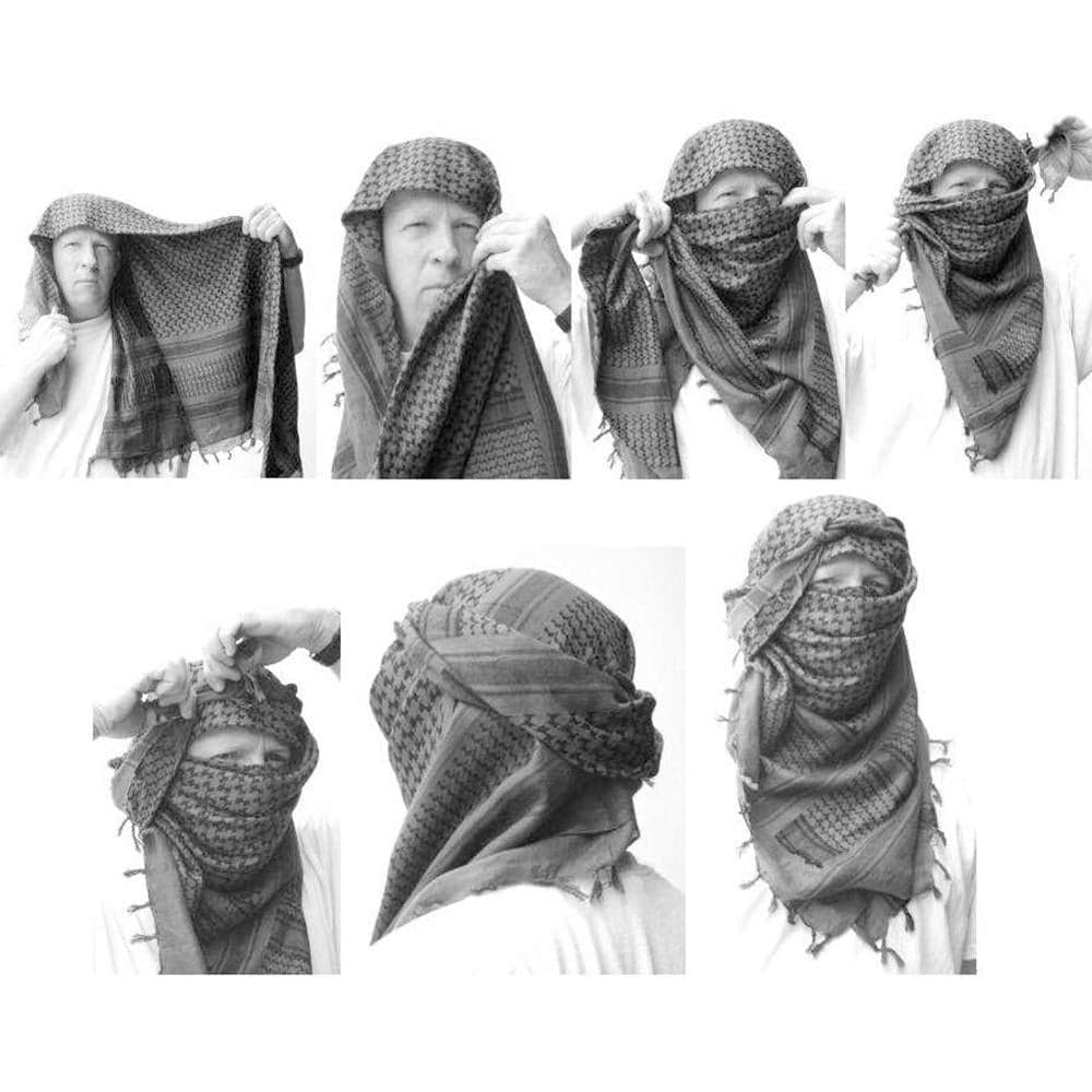 Keffiyeh Head Neck Scarf Wrap Summer Skull Turban