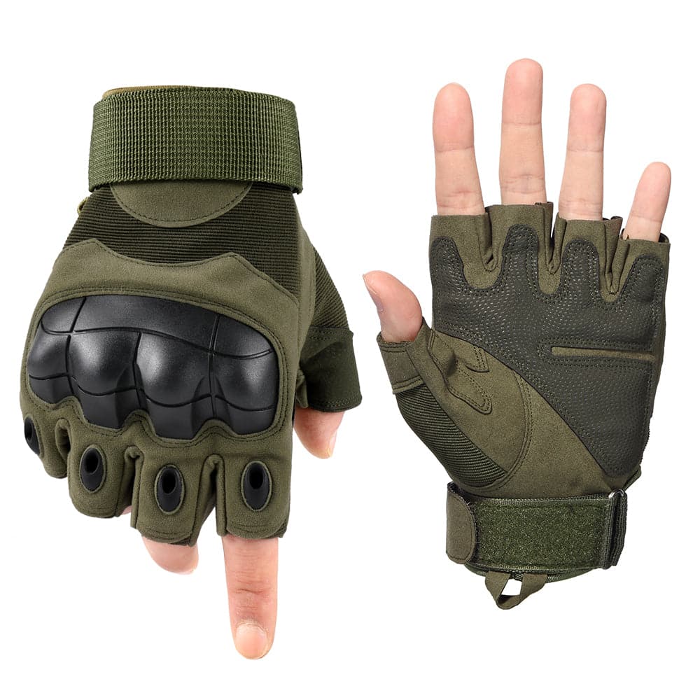 Jagd-Arbeits-Fahren, rutschfeste, taktische, fingerlose Handschuhe