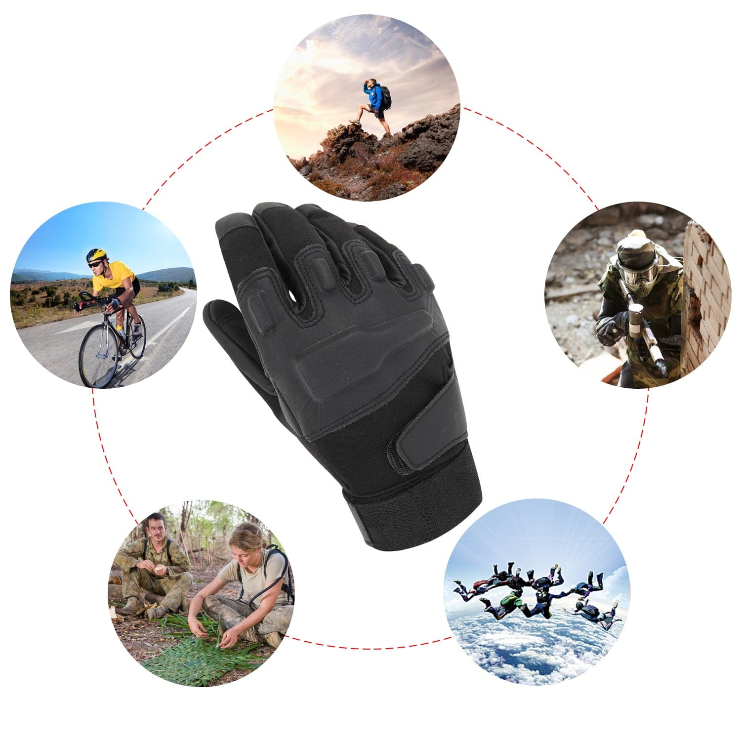 Tactical Combat Gloves For Outdoor Motorcycle Cycling